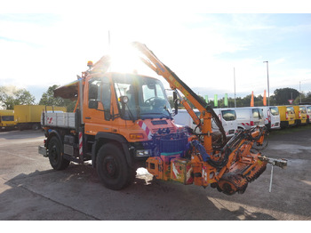 Camión volquete UNIMOG U400 405/12 Vario Pilot MULAG RMK 1200 KLIMA AHK: foto 3