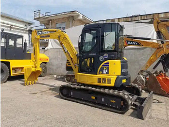 Excavadora Japan High Quality Original Used Small Komatsu PC55MR-2 Excavator For Sale in stock: foto 2