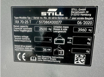 Carretilla elevadora de gas Still RX70-25 T 2.5 ton Duplex Sideshift LPG Heftruck 2020: foto 5