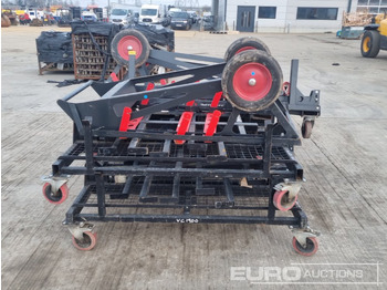 Equipo de construcción Armorgard Wheeled Pipe Racking (4 of), Spool Cart (2 of),: foto 2