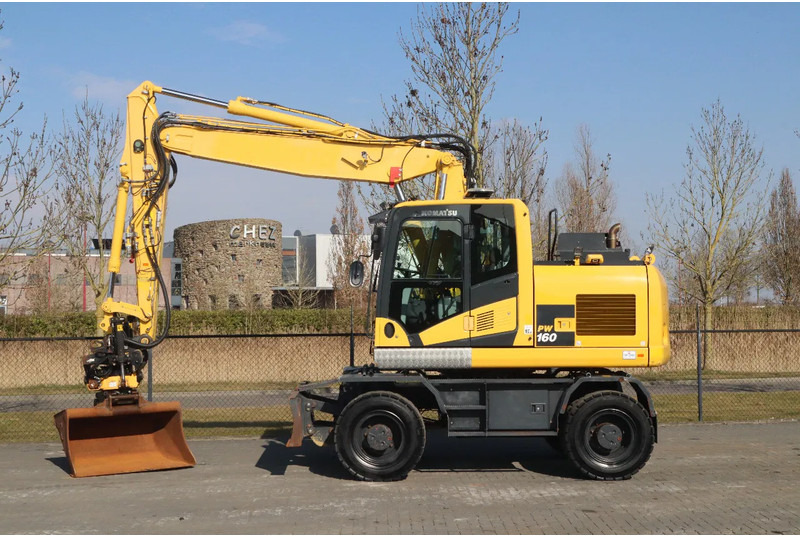 Excavadora de ruedas Komatsu PW160-11 | ENGCON TILTROTATOR | BUCKET | TRAILER HYDR.: foto 1