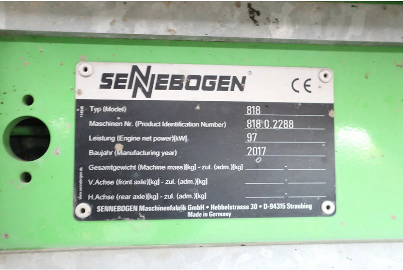 Manipulador de materiales Sennebogen 818 M K9 ULM | SORTING GRAB | GOOD CONDITION: foto 21