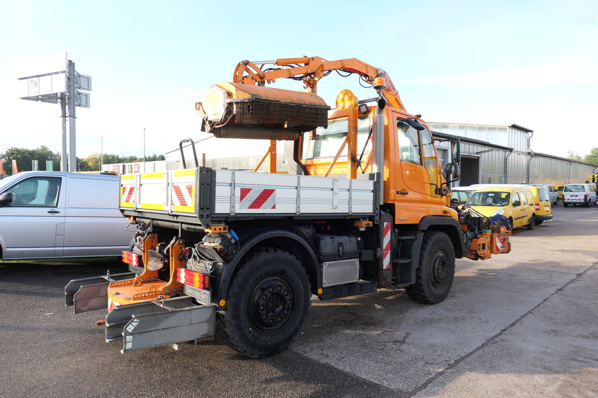 Camión volquete UNIMOG U400 405/12 Vario Pilot MULAG RMK 1200 KLIMA AHK: foto 6