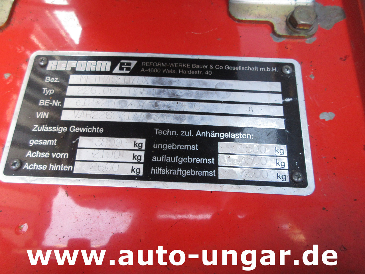 Tractor REFORM Metrac H7SX Baujahr 2013 4x4x4 Front- und Heckzapfwelle Motorschaden: foto 24