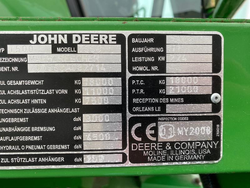 Leasing de JOHN DEERE T550 JOHN DEERE T550: foto 8