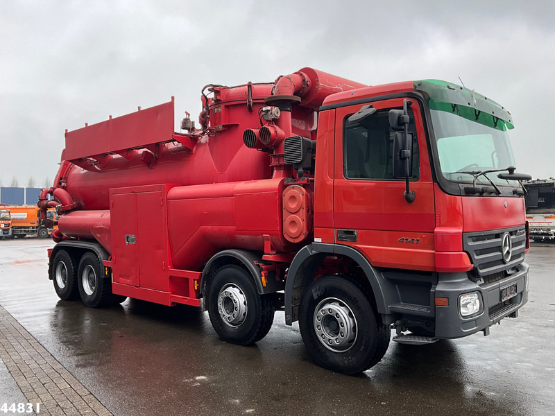 Limpieza de alcantarillado Mercedes-Benz Actros 4141 8x4 RVS Naaktgeboren drogestoffen Just 99.291 km!: foto 7