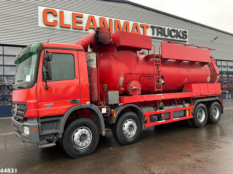 Limpieza de alcantarillado Mercedes-Benz Actros 4141 8x4 RVS Naaktgeboren drogestoffen Just 99.291 km!: foto 6