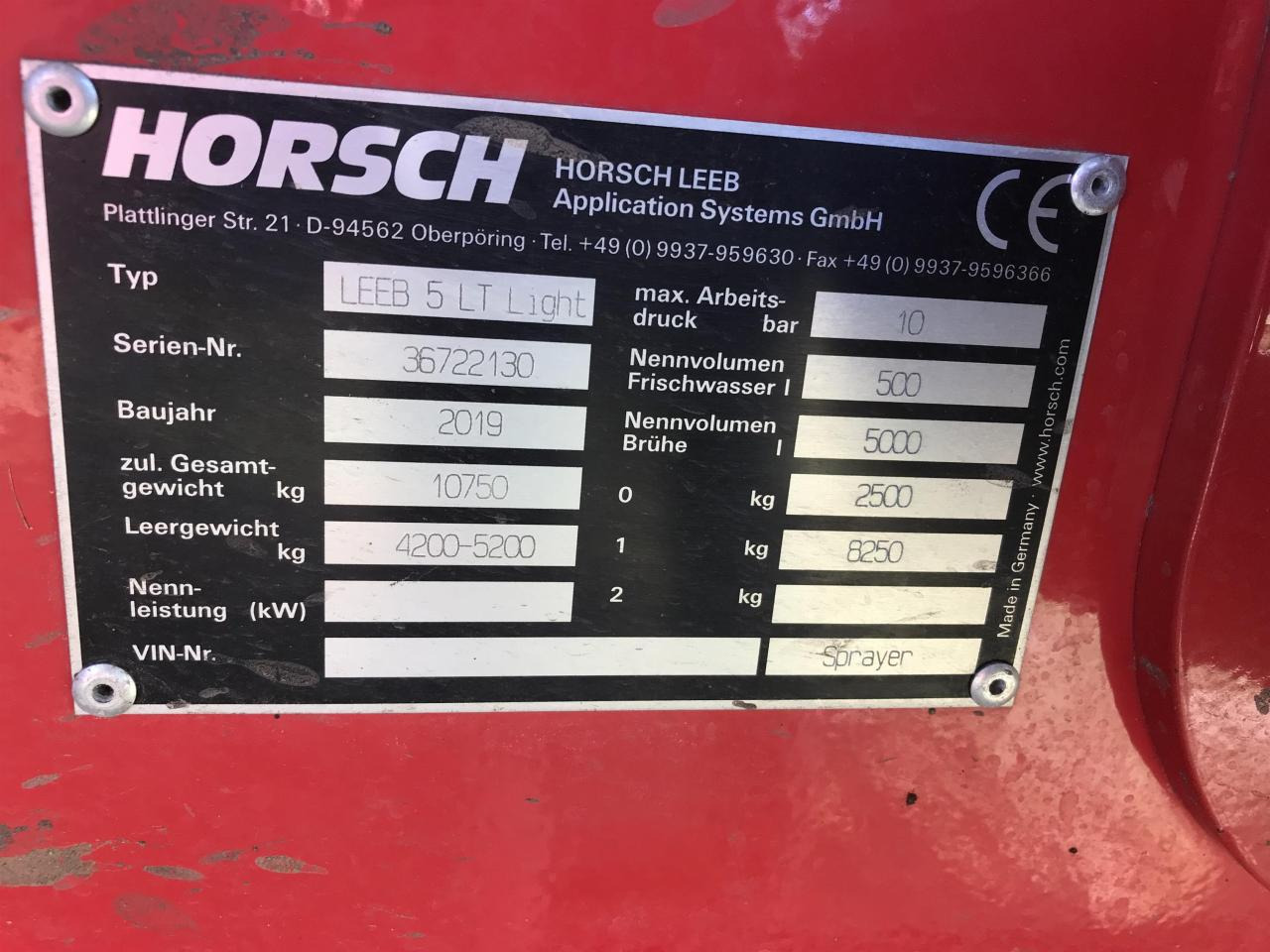 Pulverizador arrastrado Horsch 5LT Light: foto 12