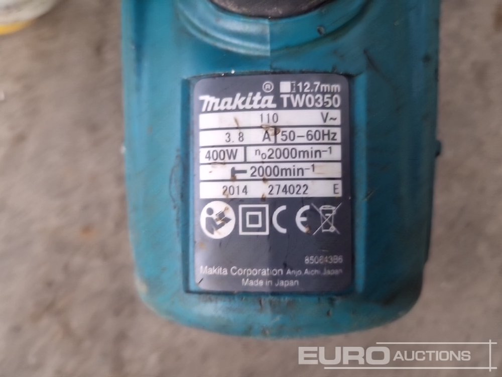 Equipo de construcción Makita TW035 110 Volt Impact Wrench: foto 16