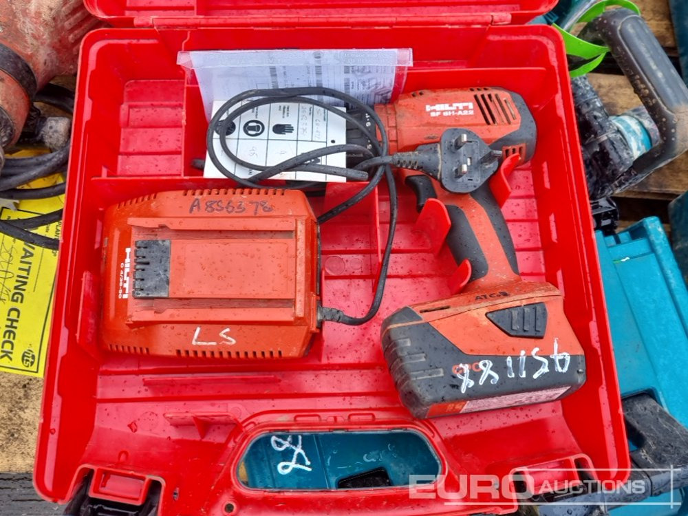 Equipo de construcción Pallet of Makita Cordless Drill,Cordless Impact Wrench, 110Volt SDS Drill (3 of), Hilti Cordless Drill, 110Volt SDS Drill: foto 11