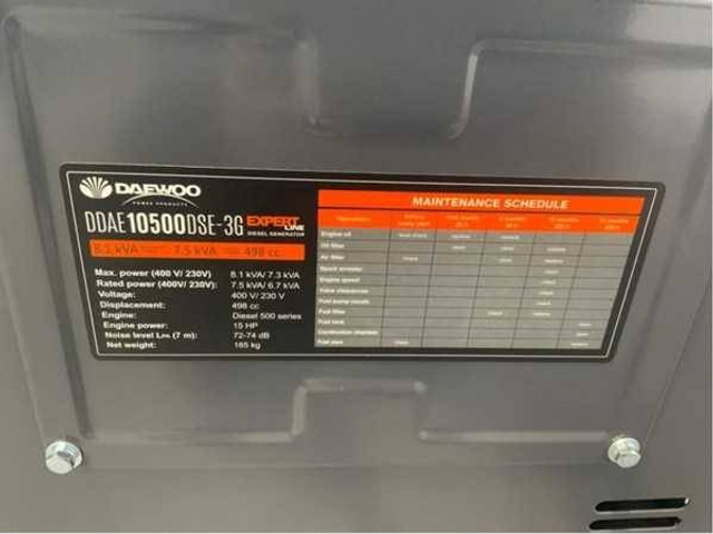 Generador industriale nuevo Daewoo DDAE10500DSE-3G: foto 10